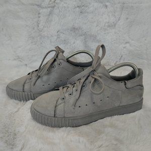 Charlotte Russe Women's Faux Suede Sneakers Grey Size 39